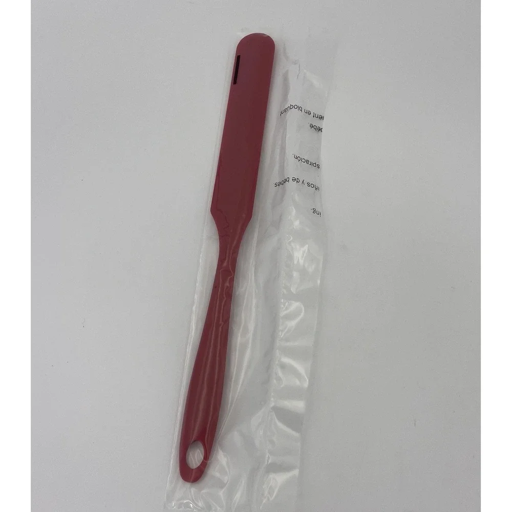 RED Silicone Spatula Cake Icing Frosting Spreader Kitchen Bowl Jar NEW